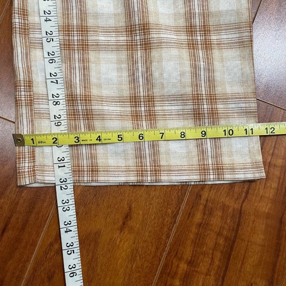 PrettyLittle Thing Ultra High Rise Wide Leg Plaid Women's Pants Size 8 - Picture 11 of 13